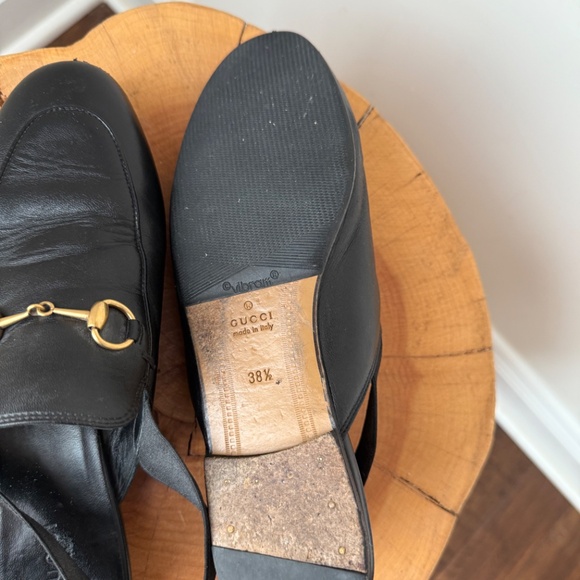 Pre-Loved Gucci Women's Slingback Horse Bit Loafers Size 38.5 - Picture 7 of 7